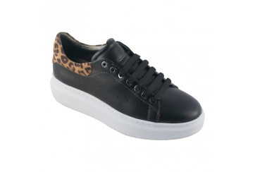 Ecosanit Mod. Fellon sneaker donna pelle con plantare estraibile comfort plus