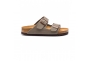 Ciabatta Birkenstock Arizona BS Birko Flor doppia fascia stone code 0151213