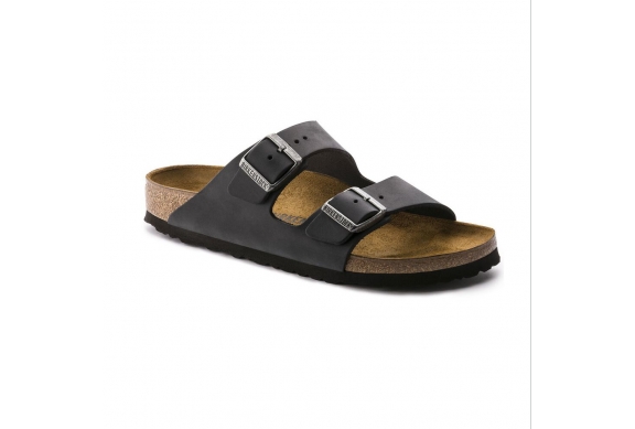 Birkenstock ciabatta Arizona BS pelle oliata black nero Art. 0552113